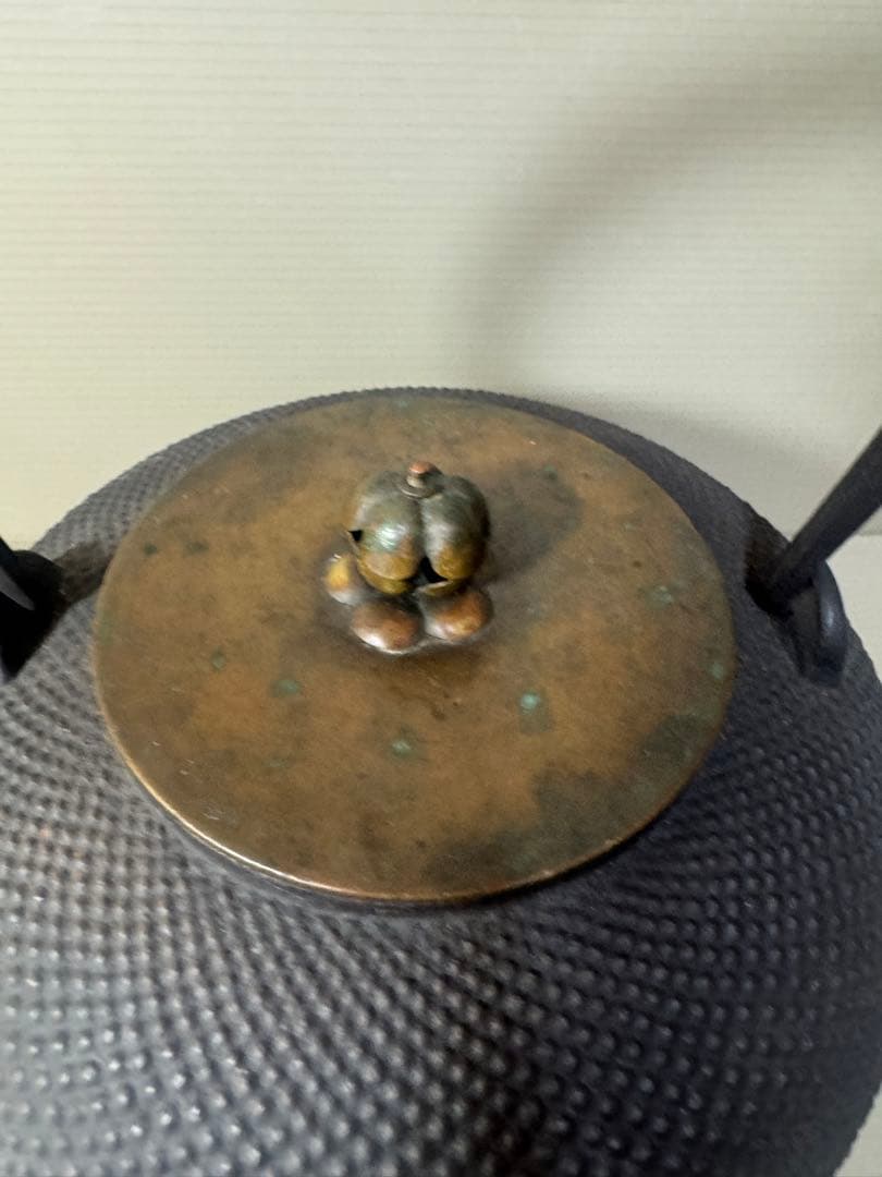 2393 龍文堂　鉄瓶　茶道具　時代物