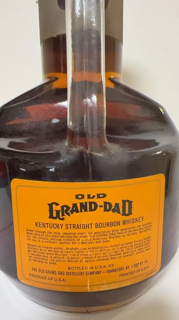 オールド　グランダッド　86プルーフ　４３度　1892ml　未開栓特級ウィスキー