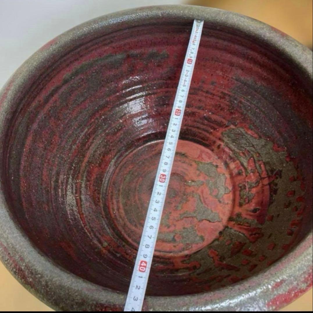 美しい金魚鉢　　大鉢　　睡蓮鉢　赤鉢