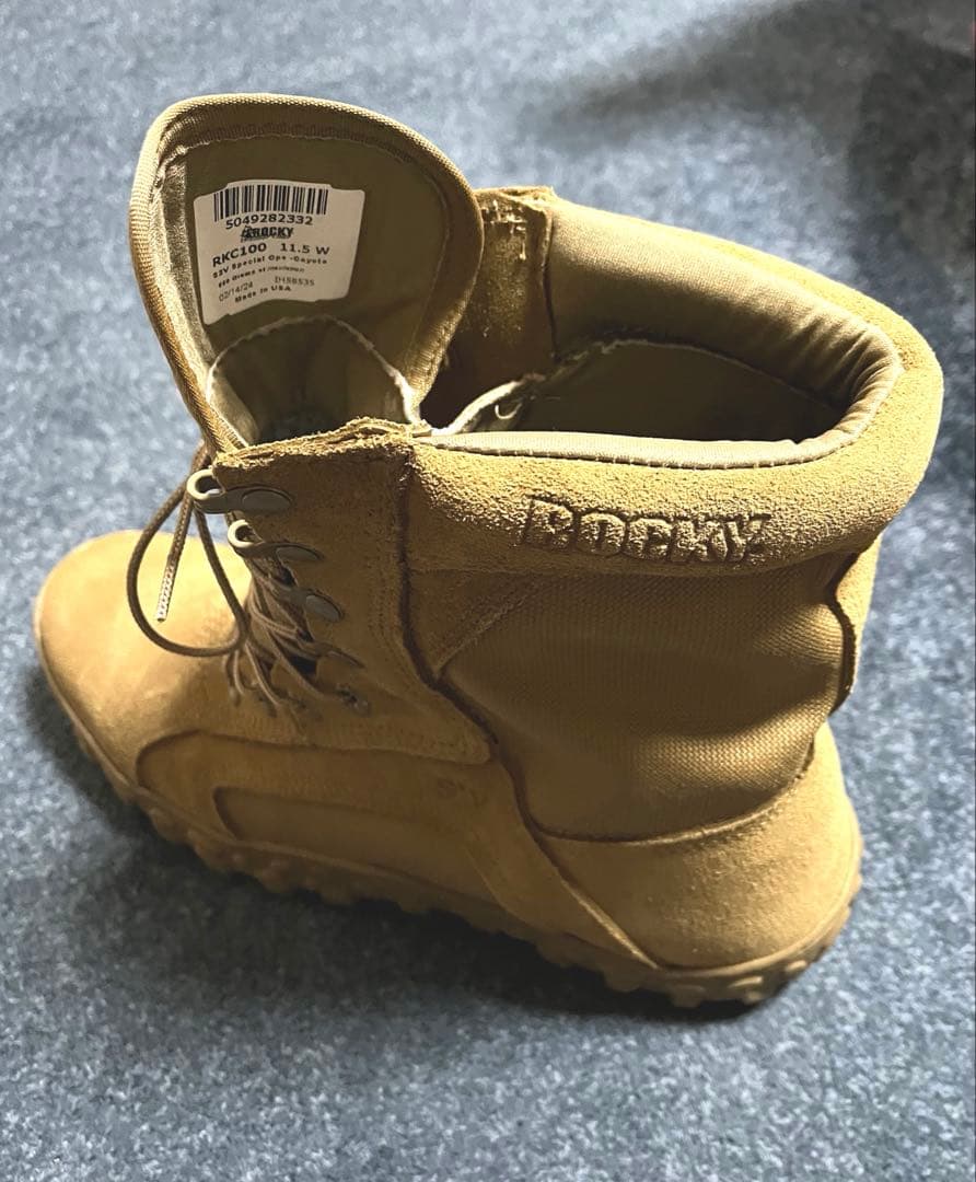 米軍実物 未使用 ROCKY タクティカルブーツ コヨーテ 実測28.5cm 位