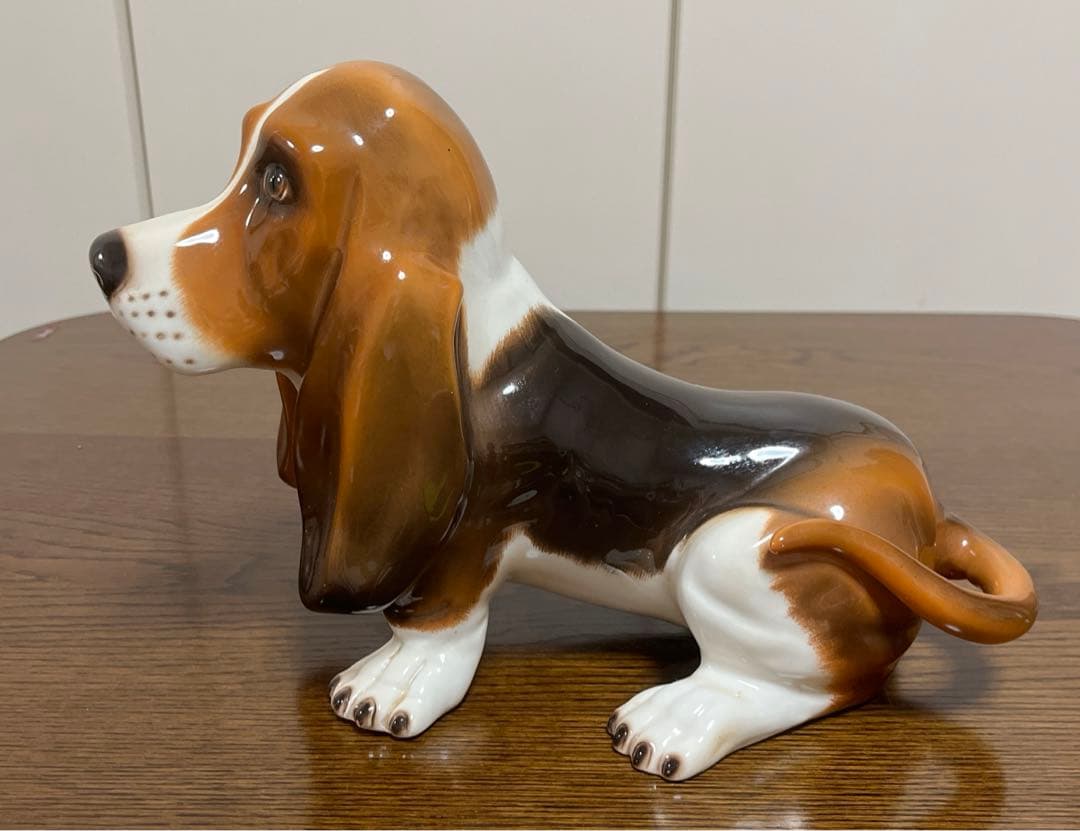 犬置き物　陶器製
