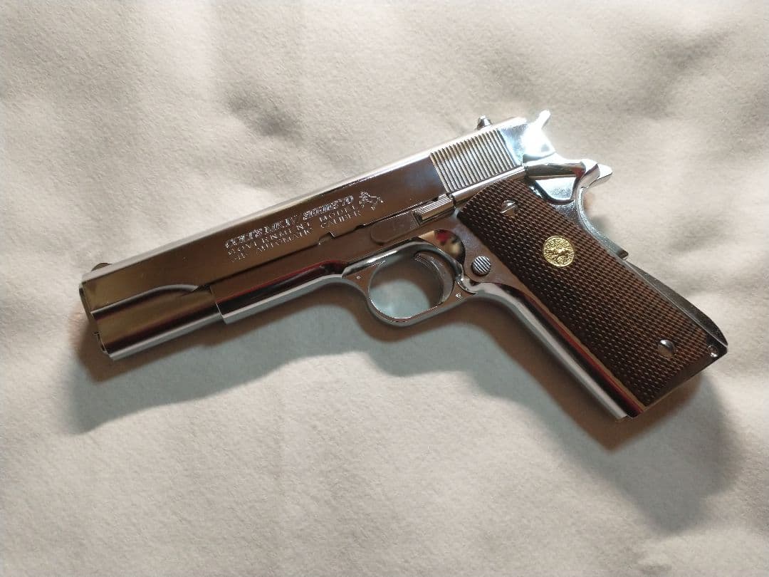 や*マ様 東京マルイ コルト ガバメント シリーズ70 ニッケルフィニッシュ
