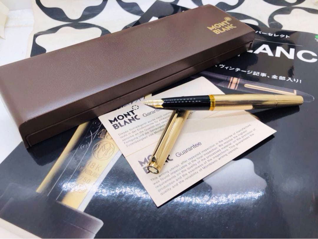モンブラン　★稀な未使用に近い！金運を呼ぶ総金張りマイスターの銘品！No1246