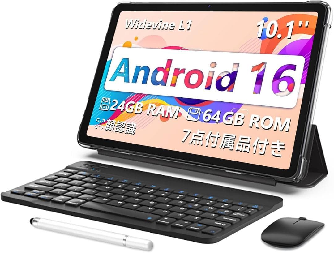 【世界初登場 android16 タブレット】星の輝き 10.1インチ Wi-F