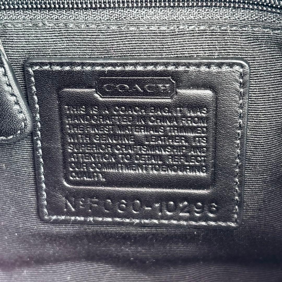 未使用級　Coach Soho Signature Black Bag