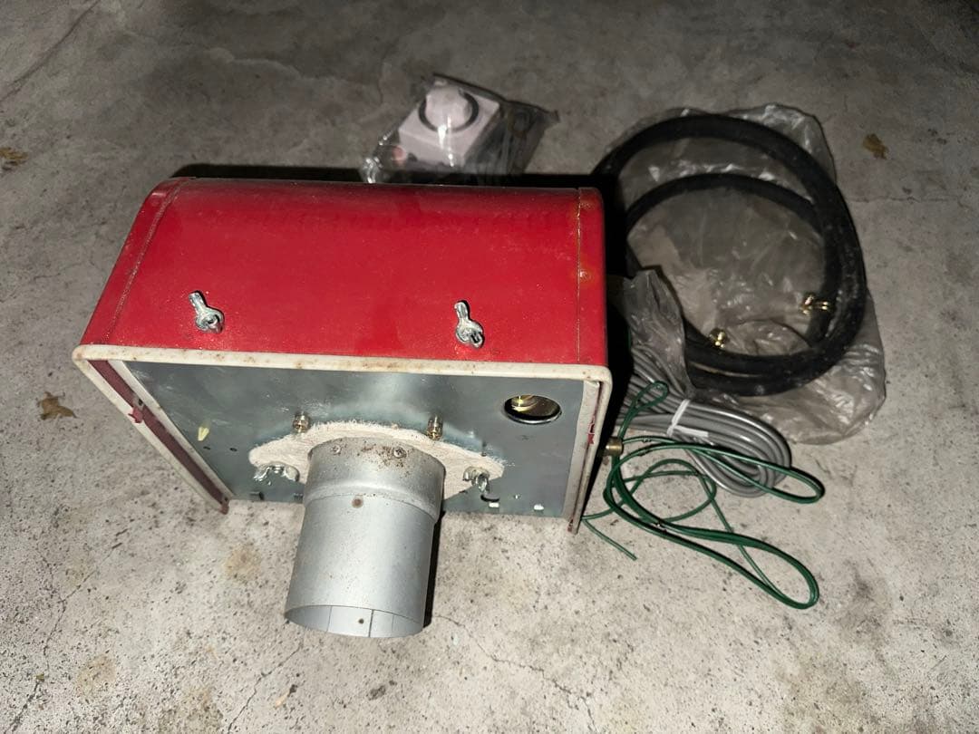 焼却兼用石油バーナー 風呂釜