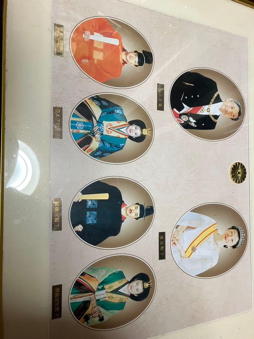 天皇皇族　額