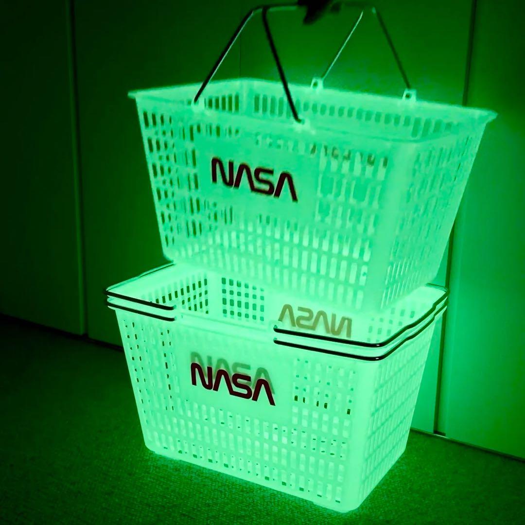 NASAロゴ入りショッピングバスケット（新品未使用品）