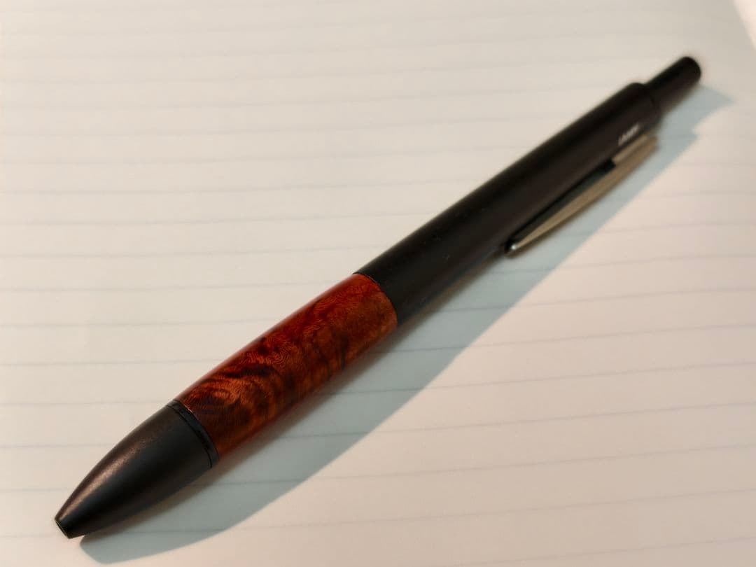 LAMY 4pen ブラック　ブライヤーウッドグリップ