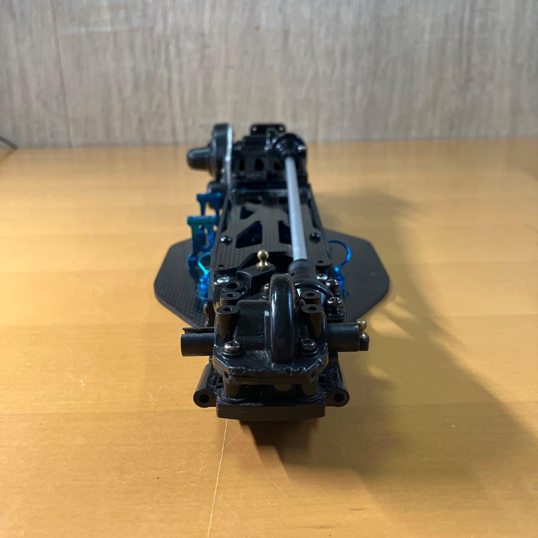 【レア】タミヤ ラジコン DF03 カーボンシャーシ　前後ギアボックス付き