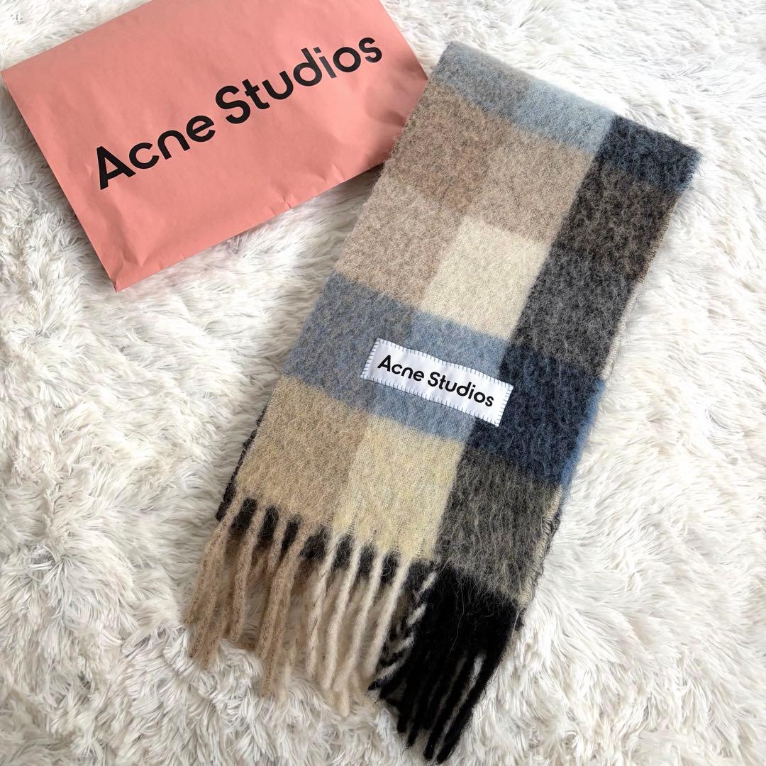 Acne Studios/アクネ ストゥディオズ_モヘアチェックスカーフ