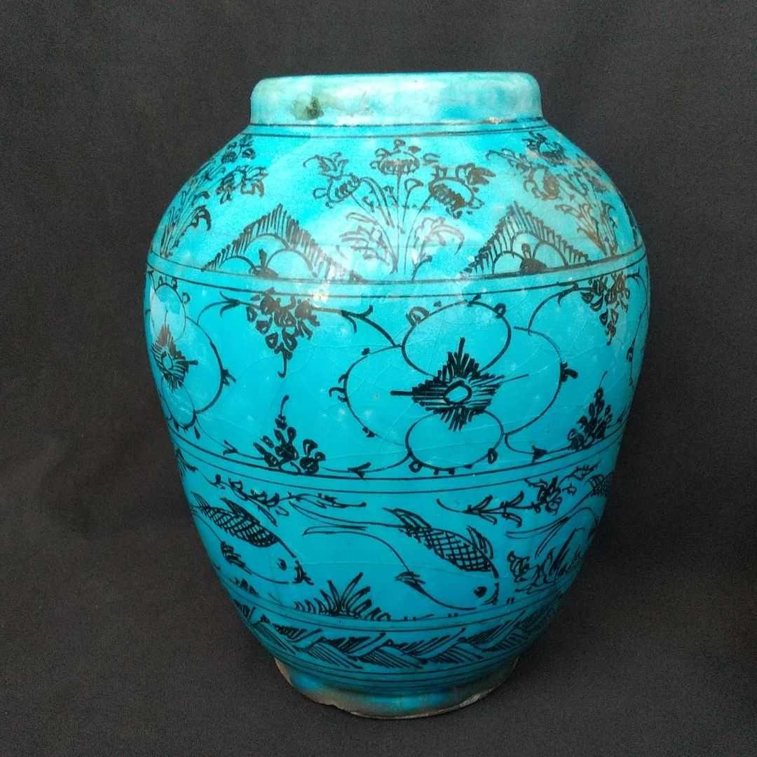 ペルシャ  花瓶  翡翠  綺麗  貴重  骨董  茶道具