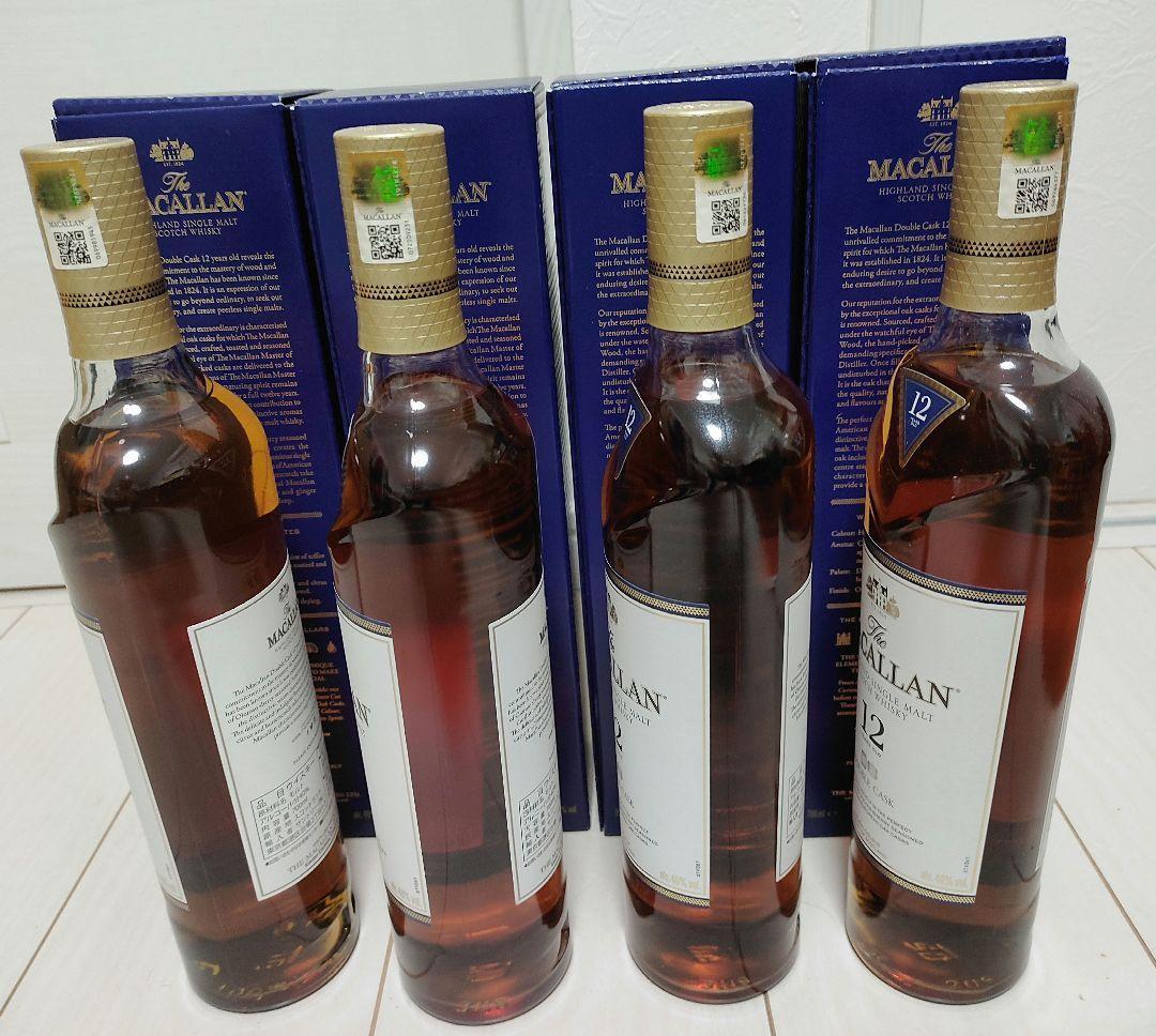 マッカラン 12年 ダブルカスク ウイスキー 700ml Macallan　４本