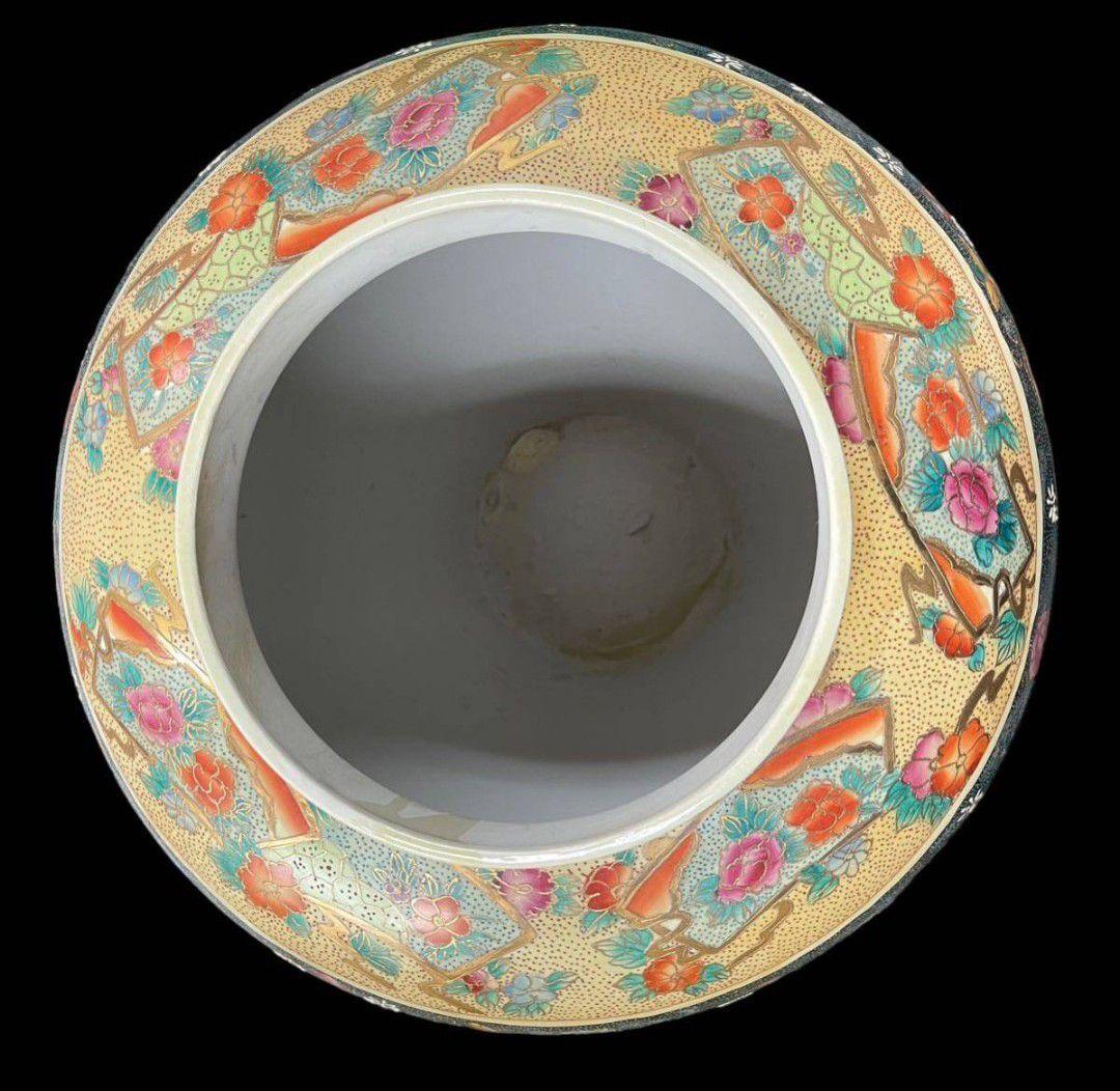 【特大 美品】薩摩焼 沈降壺 高さ約130cm 特大 大型 花瓶 古中国 飾り壺