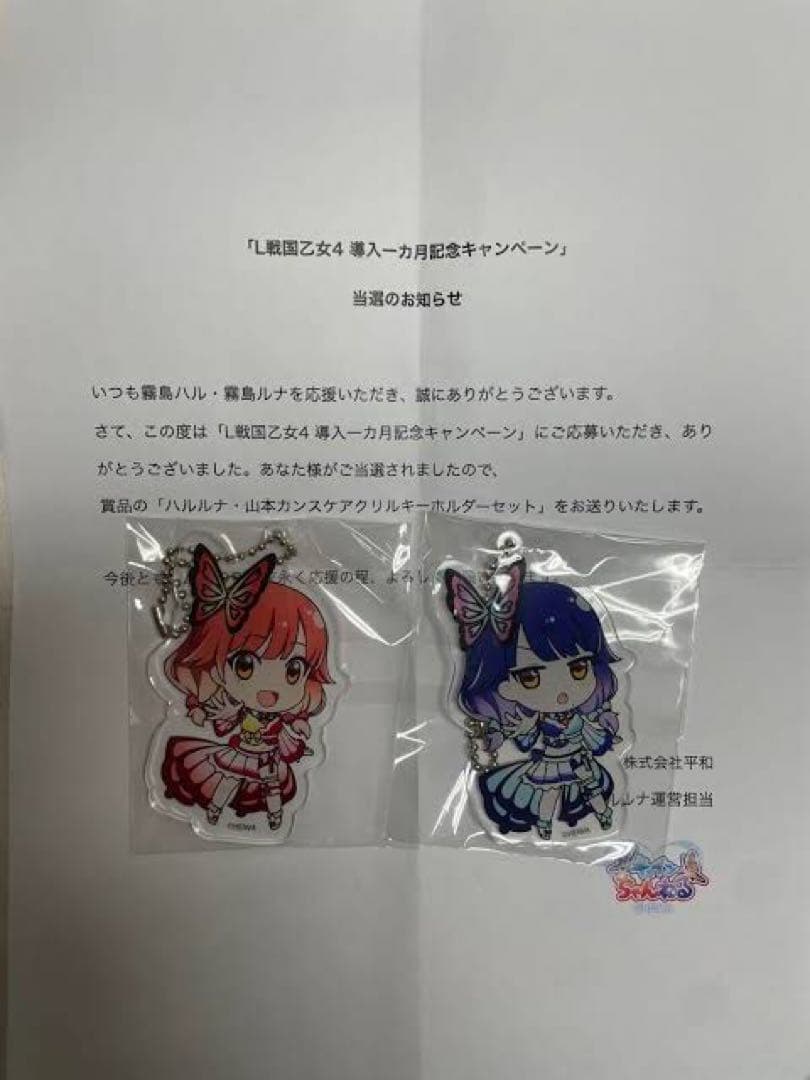 A*A様 【新品未開封】激レア/非売品　ハルルナ アクリルキーホルダー