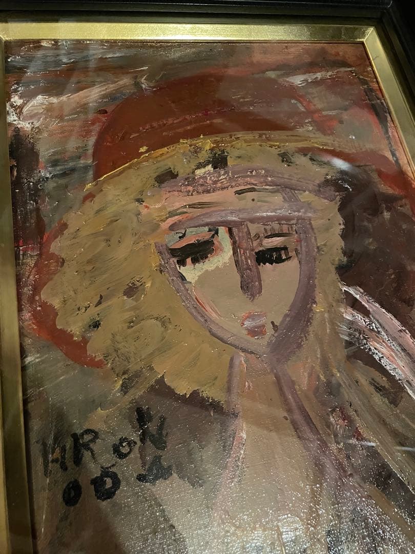 絵画　織田廣喜　オダヒロキ　少女　油彩　織田ひろき　美術品　アート　おだひろき