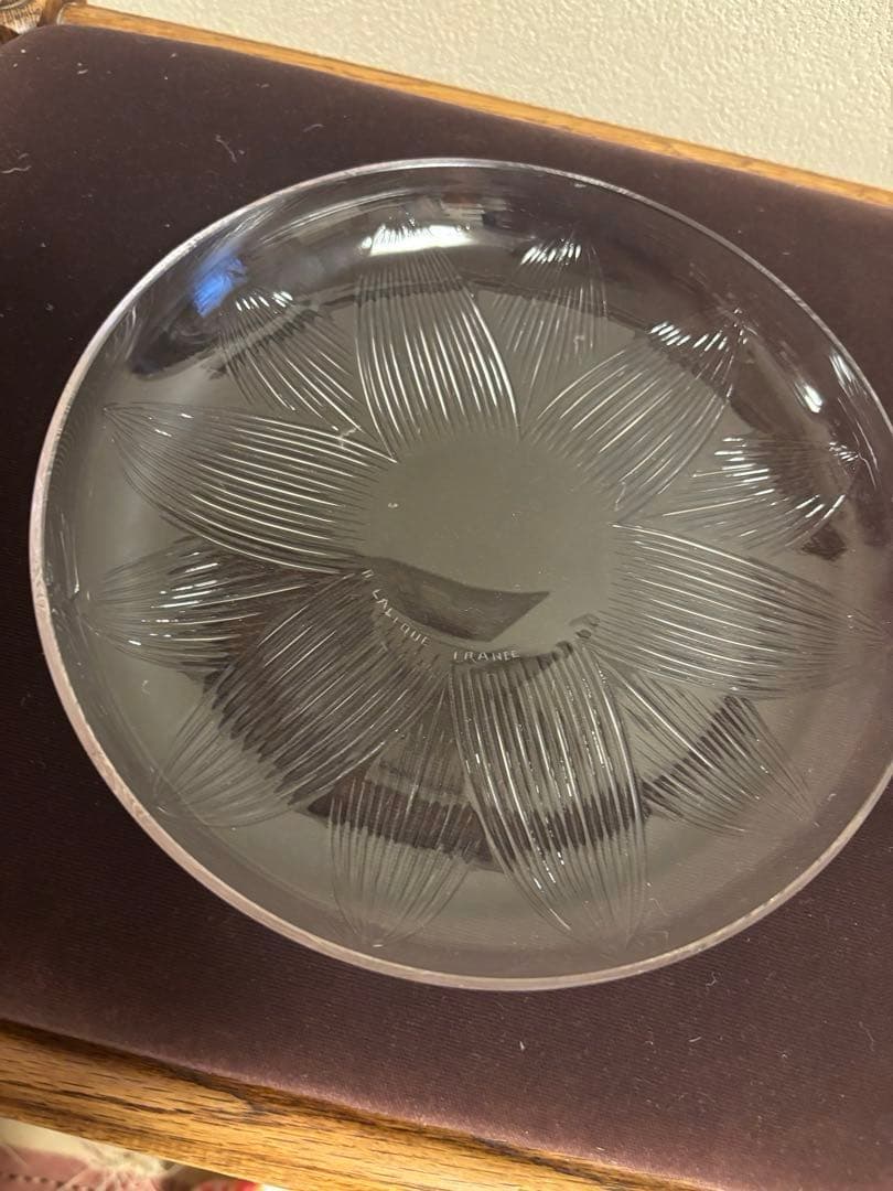 ルネ・ラリック　ロータス LOTUS 皿 , Rene-Lalique 1923