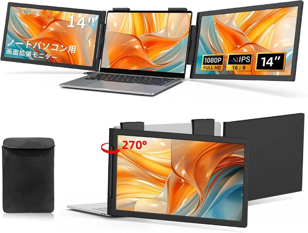 14インチ フルHD IPSモニター
