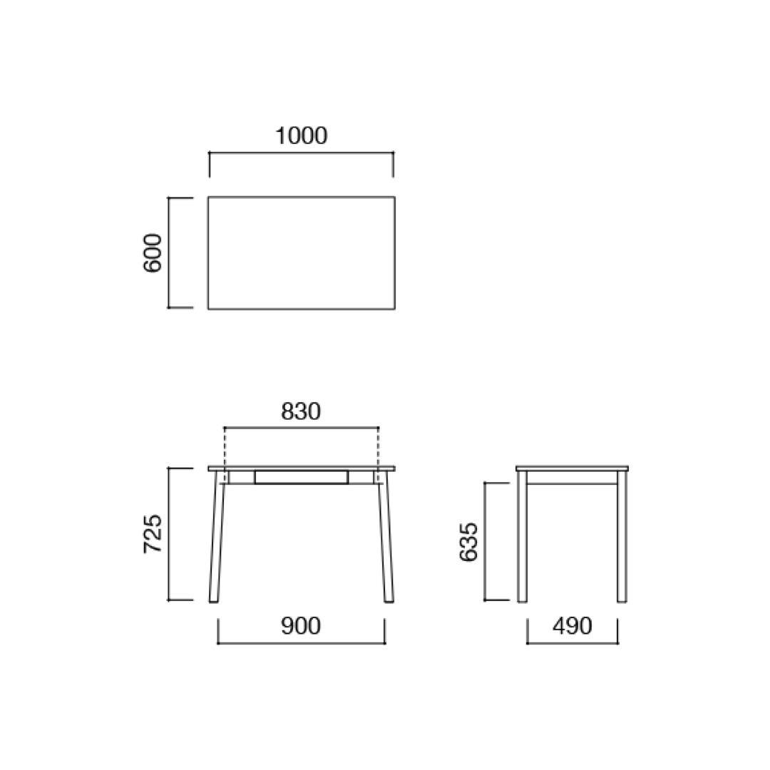 IDEE STILT TABLE 1000 スティルト テーブル