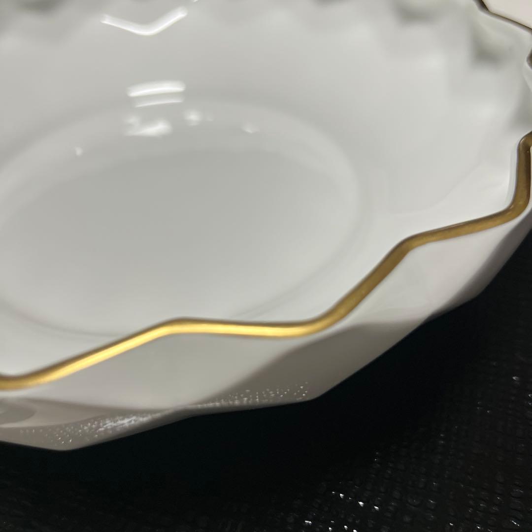 美品◆希少品　オールド大倉陶園 ゴールドライン25cm皿　ヴィンテージ食器