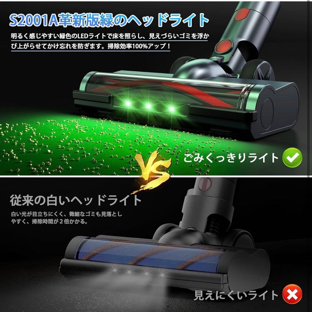 ✨新品✨　50Kpa強力吸引＆65分連続稼働＆自立式 コードレス掃除機