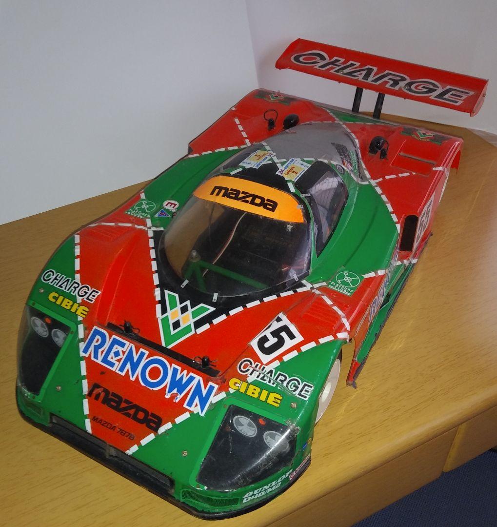 タミヤ 1/10 Cカーシャーシ　マツダ 787B 1/10　メカ付き　当時物