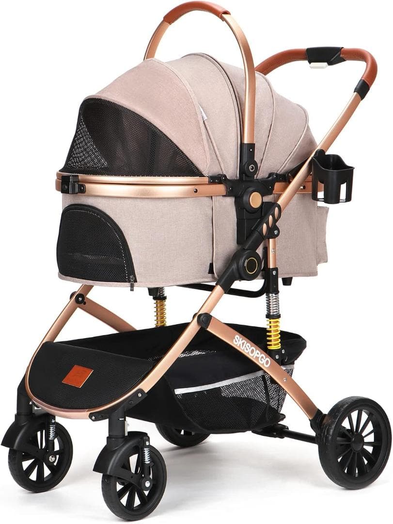 SKISOPGO ベージュ ペットカート 新品未開封 cdrkwCrNA-yx