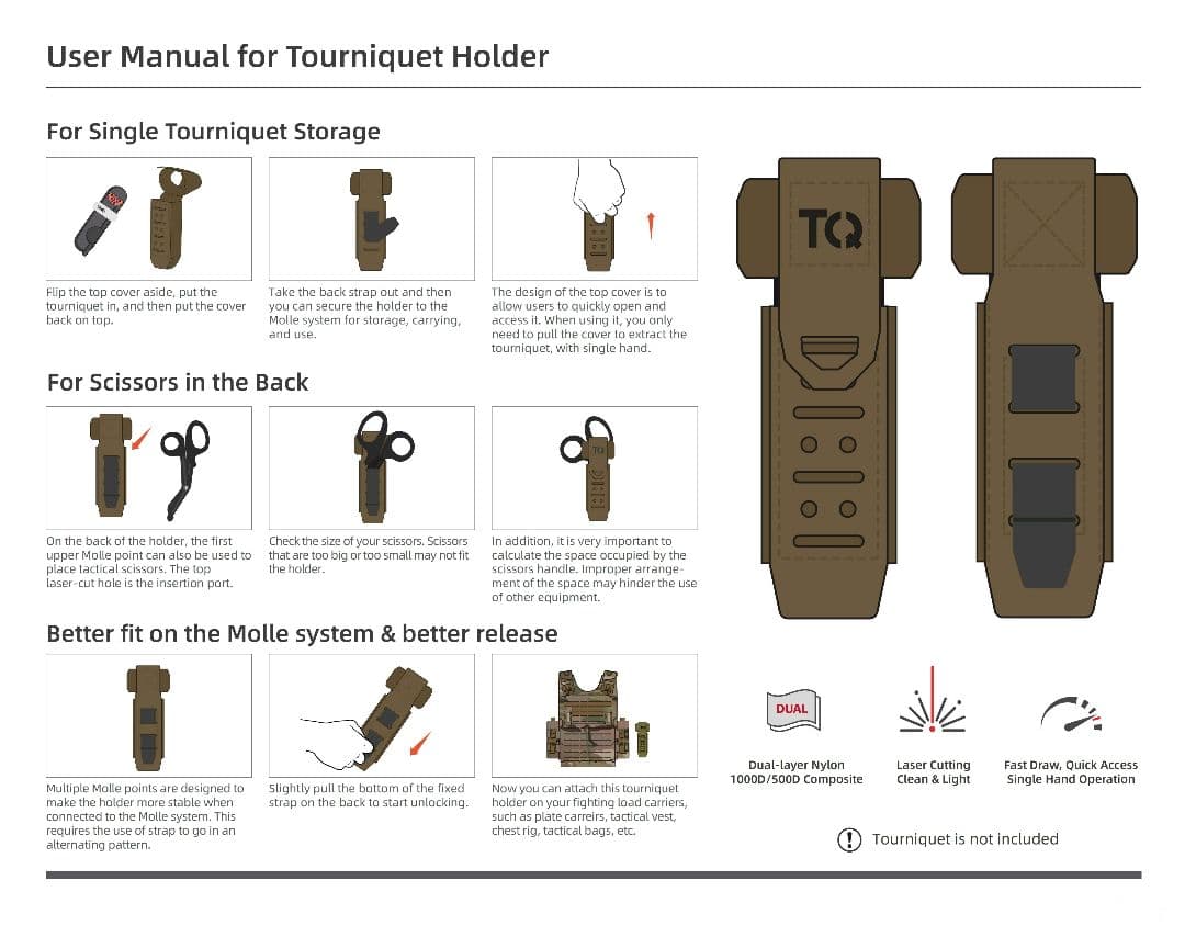 新品実物 米国FDA認証 RHINO TACTICAL 止血帯セット 自衛隊迷彩