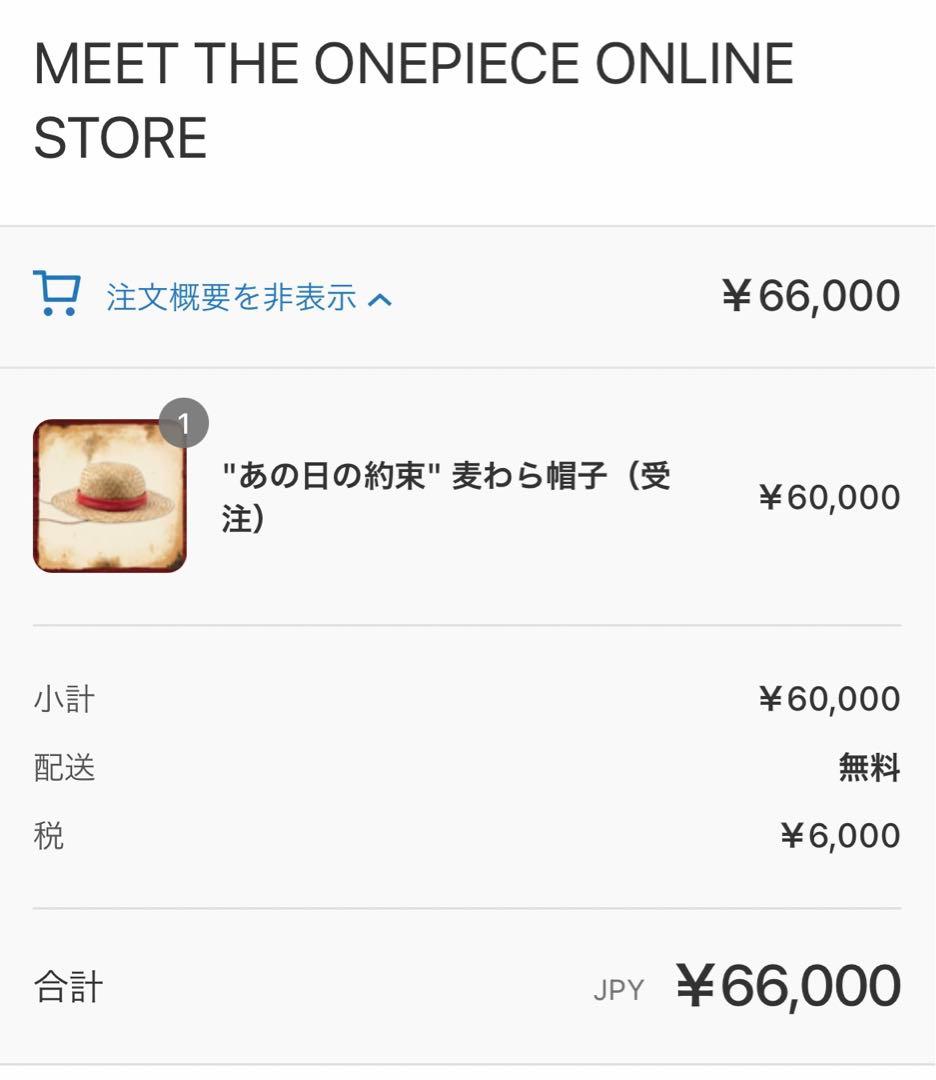 24時間以内発送 新品未使用品 meet the onepiece 麦わら帽子
