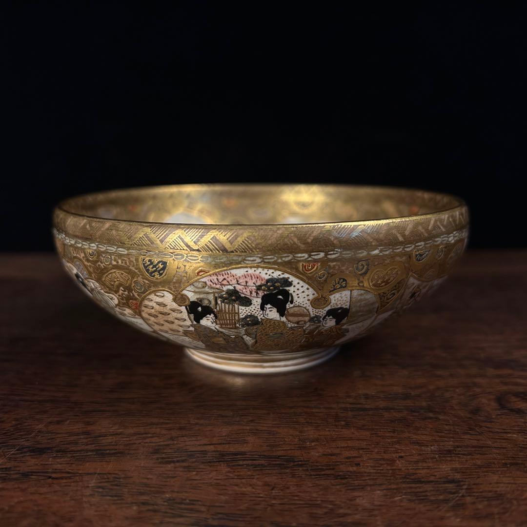 萨摩金彩人物画 茶碗