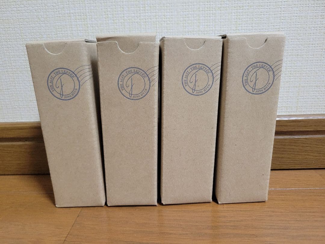SHINee ジョンヒョン the letter グラスボトル 1-4セット