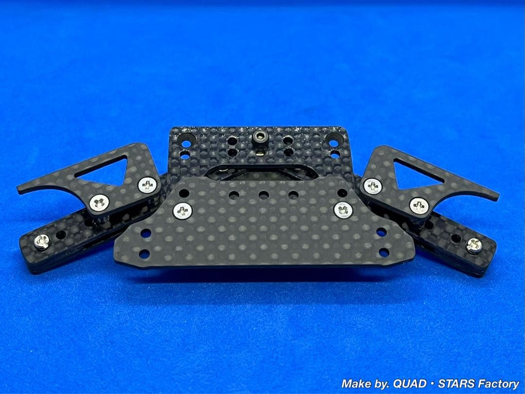 【ミニ四駆・MS用】2軸ATピボットバンパー＋1軸リヤアンカー　カーボン