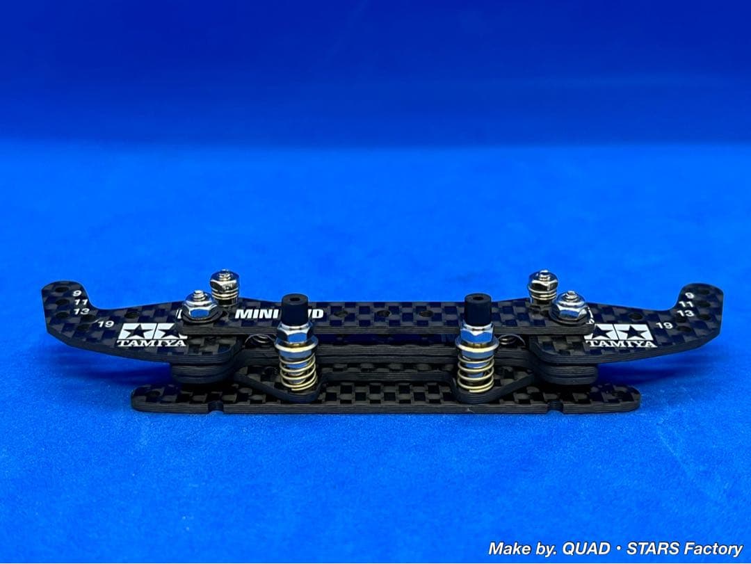 【ミニ四駆・MS用】2軸ATピボットバンパー＋1軸リヤアンカー　カーボン