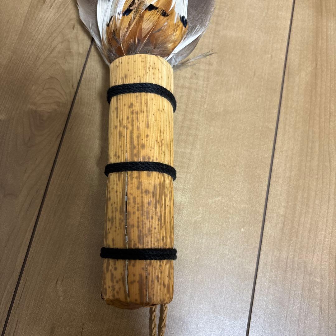 羽根御羽箒座箒（大) 茶道具茶道室58cm