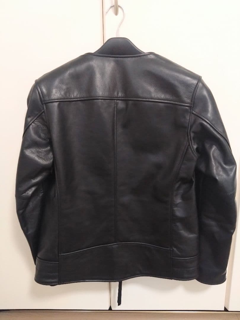 美品 Johnbull ノーカラー レザージャケット　Ｓ