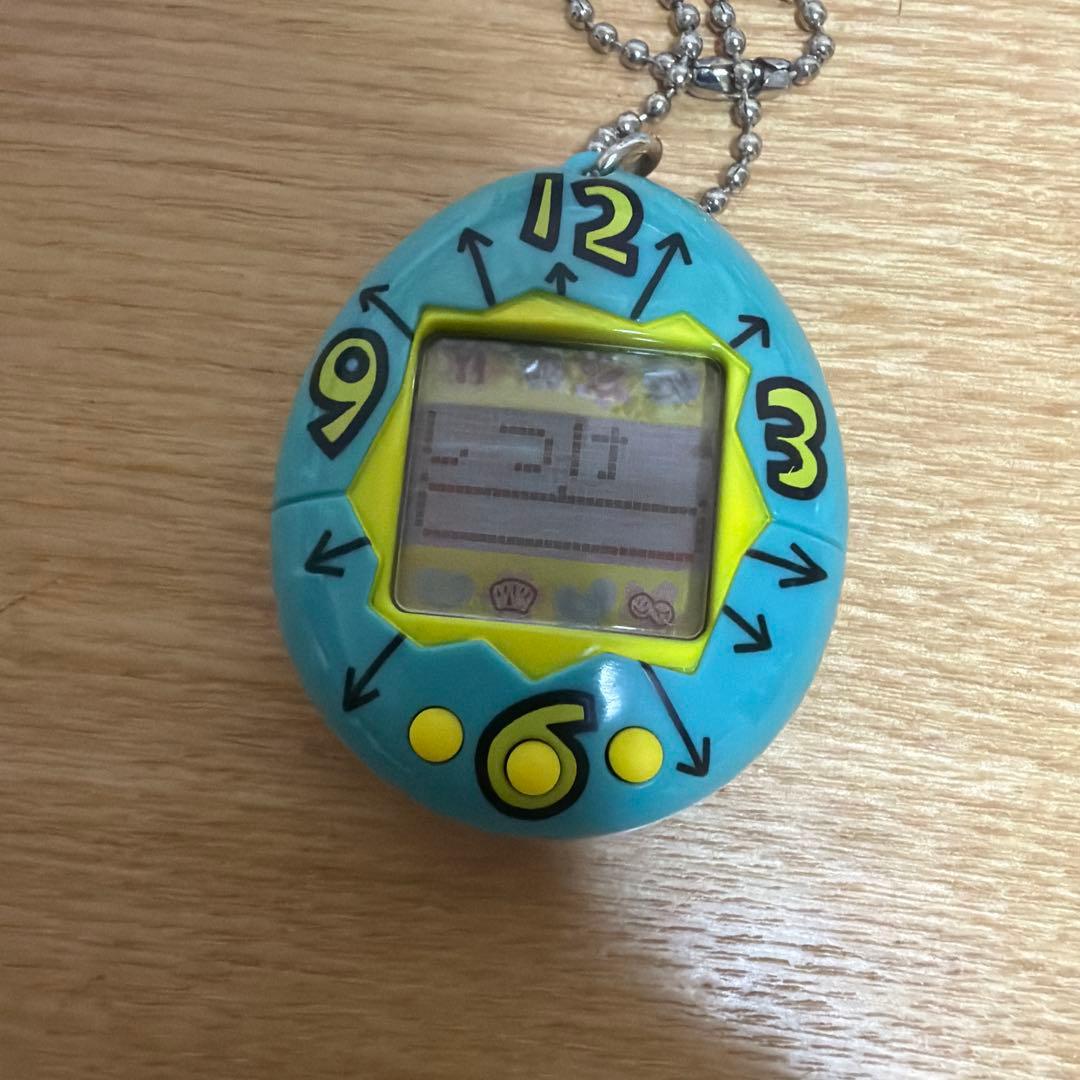 完動品!! たまごっち 日本語 初代 時計 ブルー 青 レア 希少