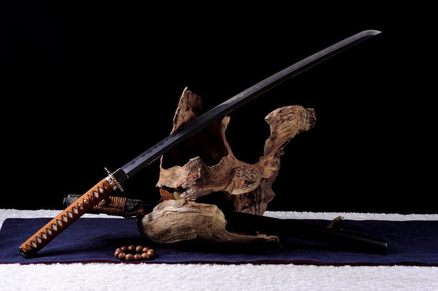 菊一三枚合侍刀 日本刀 模造刀 居合刀 武士道 武蔵 鑑賞用 手鍛造打