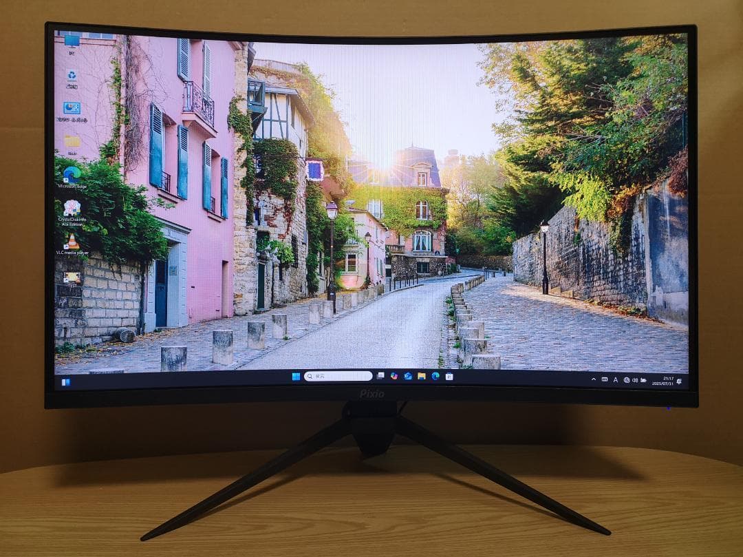 Pixio PXC279 湾曲ゲーミングモニター 27型 240Hz