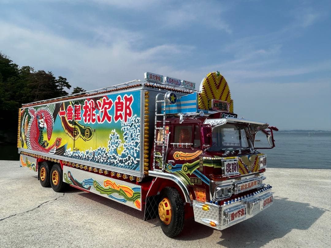 い*り様 トラック野郎一番星故郷特急便デコトラプラモデルアオシマ