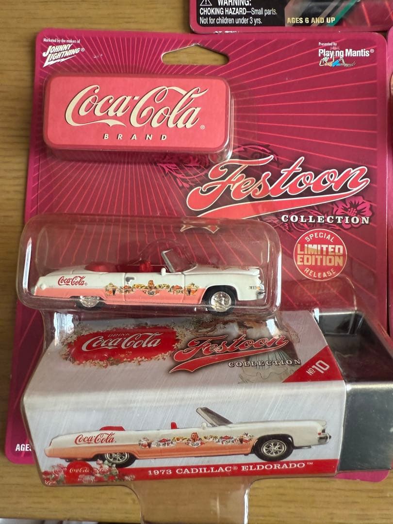 ジョニーライトニング　コカコーラCoca-Cola ミニカー 4台セット