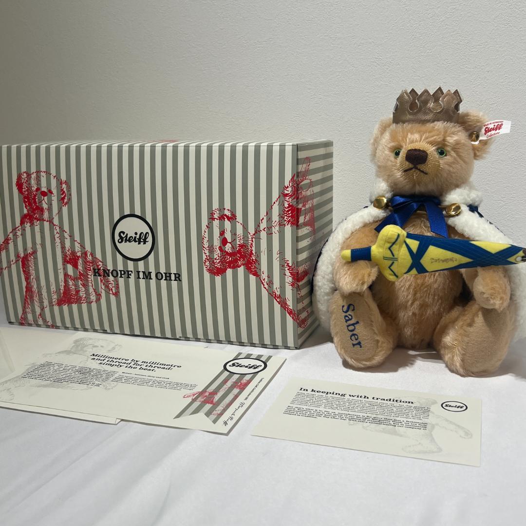 限定品　Steiff フェイト シュタイフ　コラボテディ　セイバー