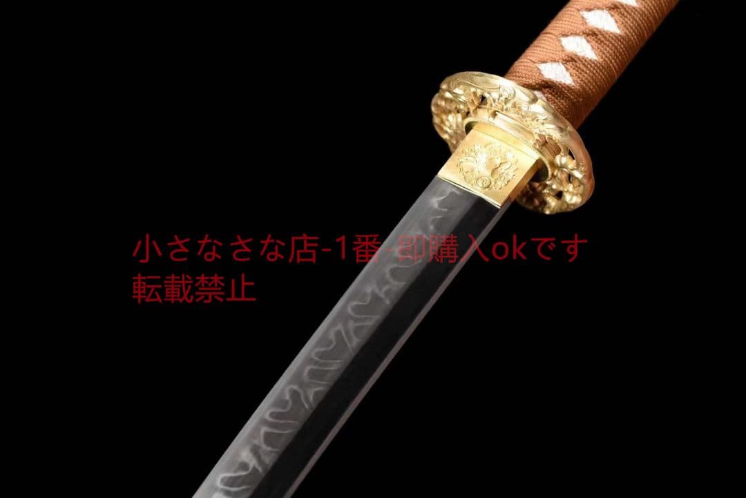 『仏魔』T10覆土焼刃風葉紋侍刀  古兵器 武具 刀装具 日本刀 模造刀 居合刀
