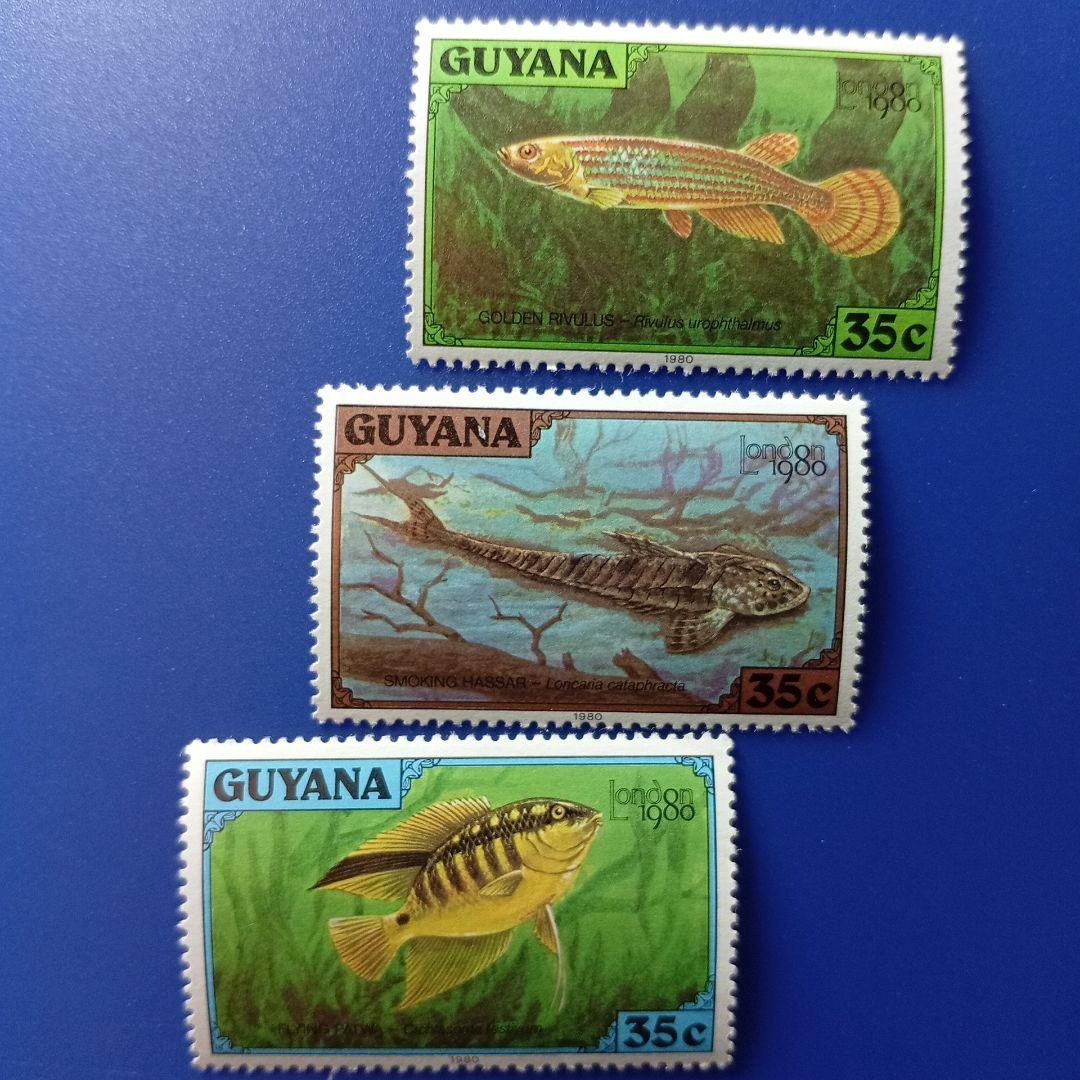 3771 外国切手 国々 魚類 海洋生物 シリーズ 22種 未使用