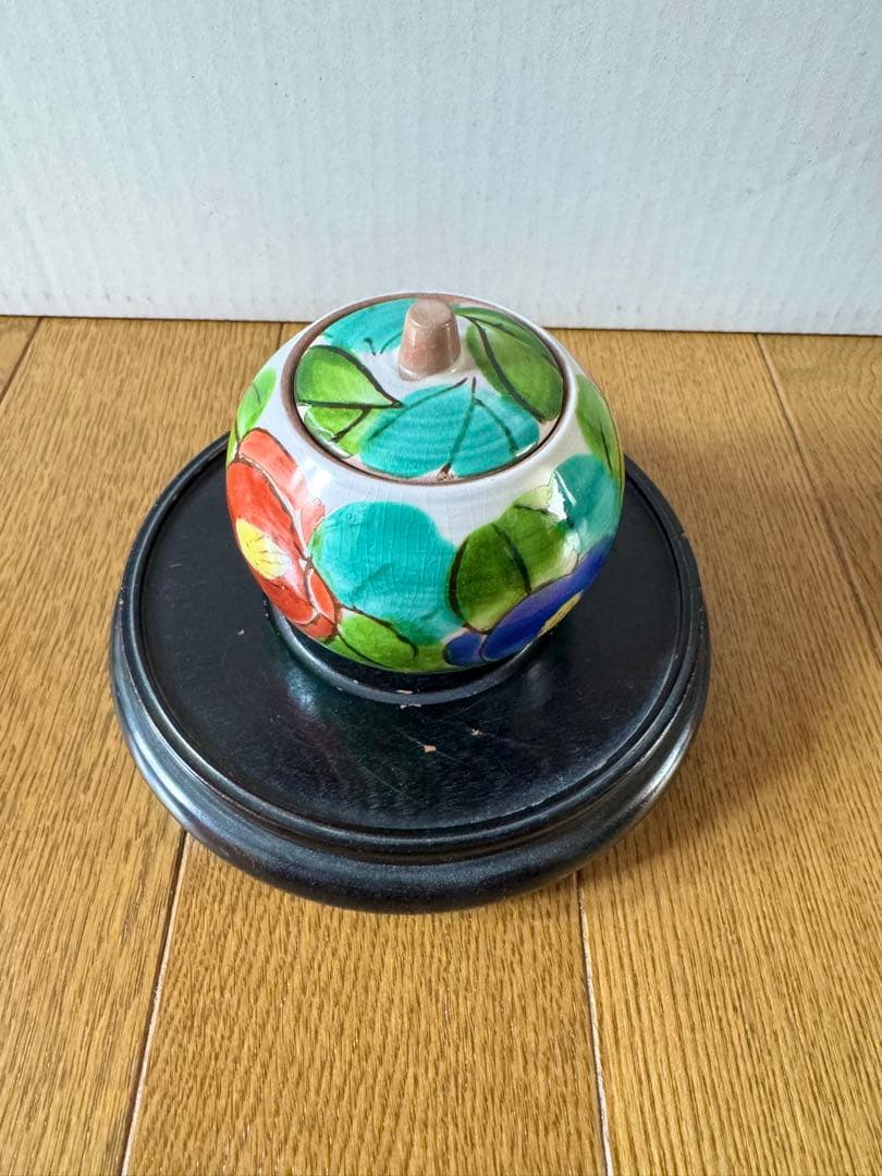 【作家作品】九谷焼 清水焼 京焼 塩入れ 椿