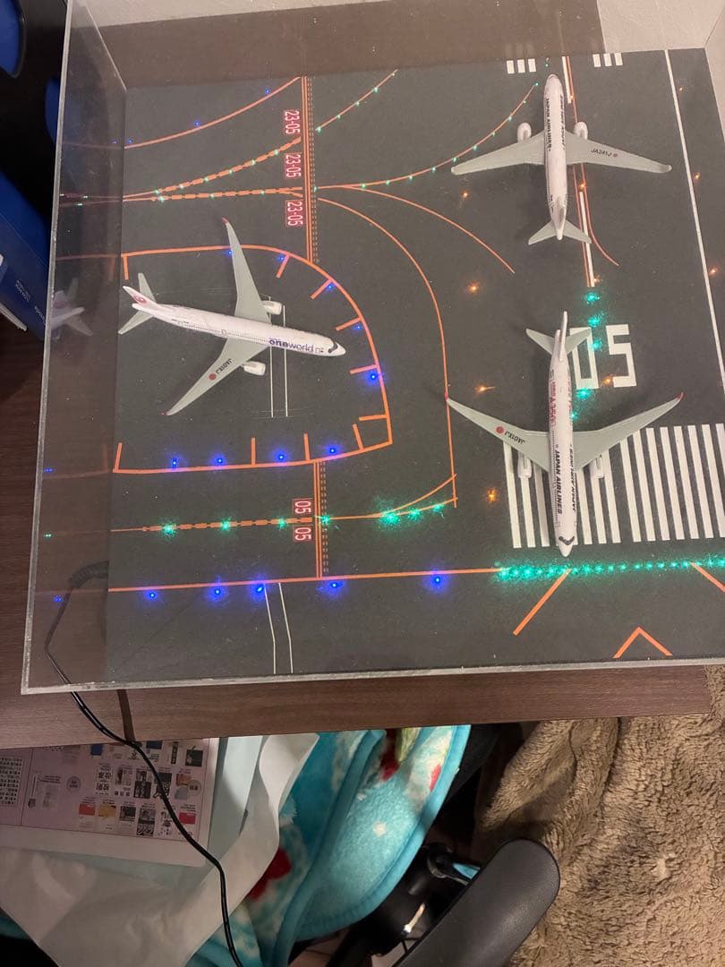 メ*3様 DeltaGroove R2EX 羽田空港風05滑走路ジオラマ1/50
