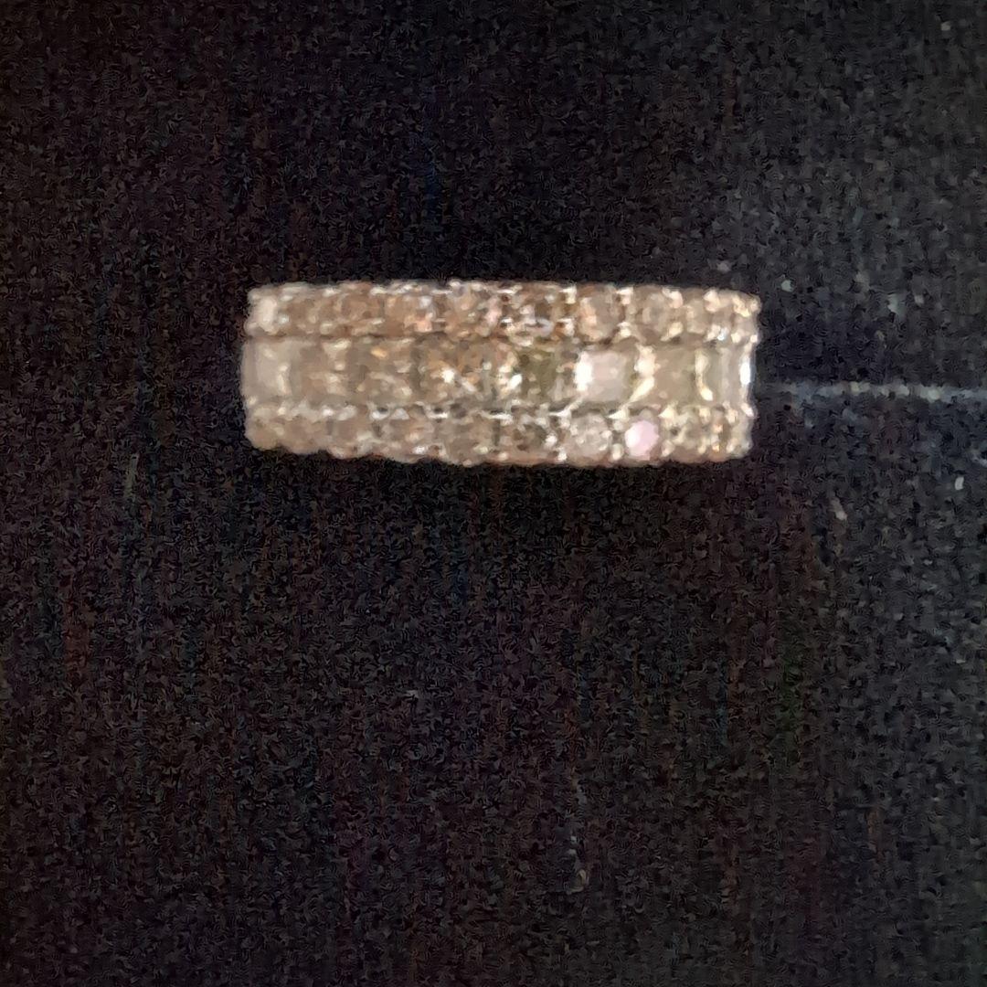 プラチナ ダイヤモンド 1.00ct パヴェ リング pt900 #8.5