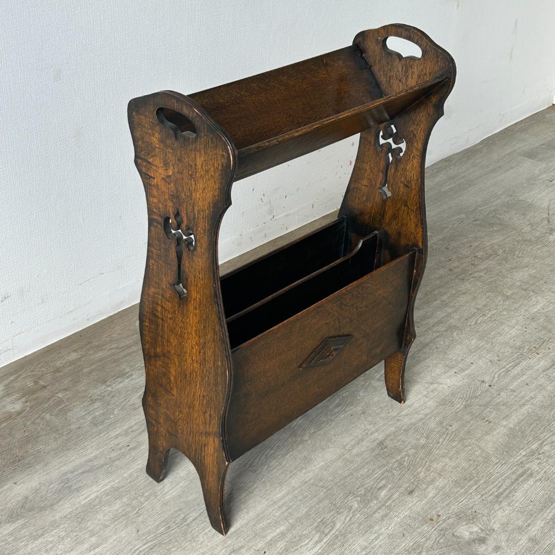 イギリス アンティーク家具 マガジンラック　本立て 1930年頃 734A