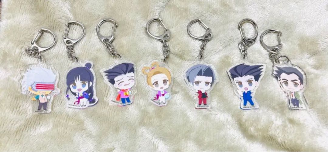 逆転裁判 ふわぽにシリーズ トレーディングアクリルキーホルダー Vol.1