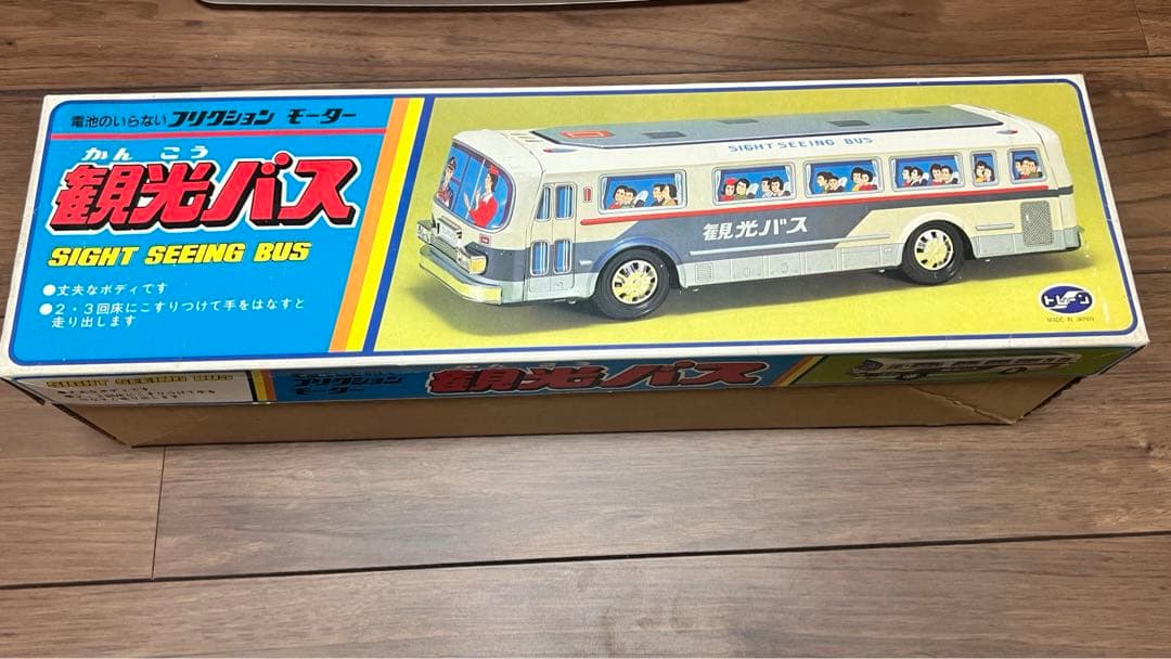 【当時物　美品】ブリキ　バス（トレーン製　フリクションモーター）
