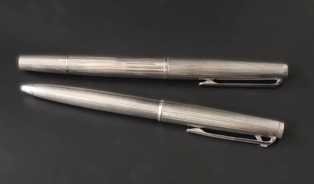 良品 モンブラン 925シルバー 1266 万年筆 1866 ボールペンセット